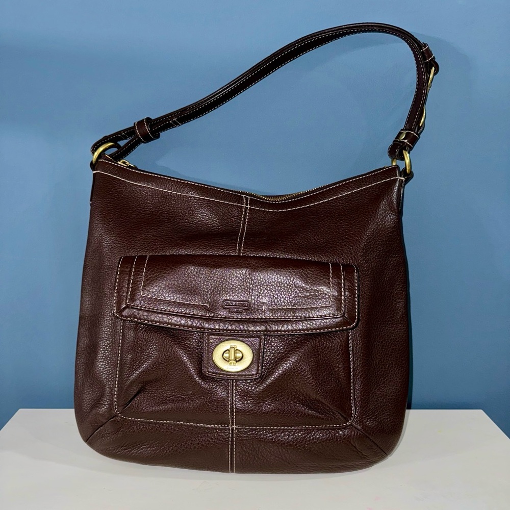 Coach Penelope Dark Brown Bag